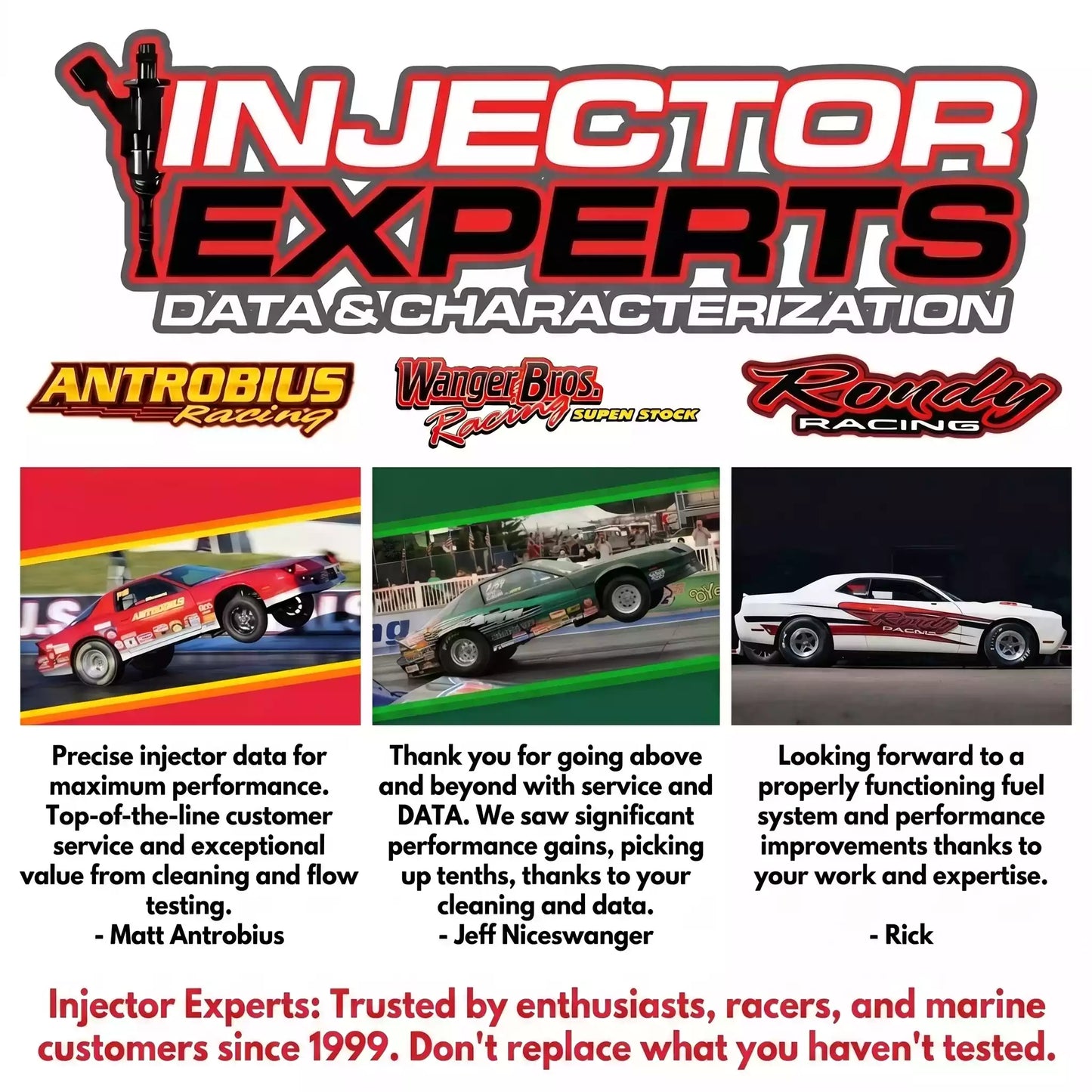 Fuel Injector Data & Characterization Service for Tuning