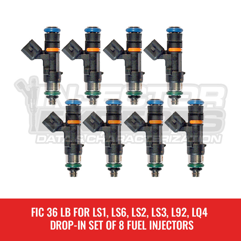 FIC 36 LB LS1, LS6, LS2, LS3, L92, LQ4 DROP-IN - SET OF 8