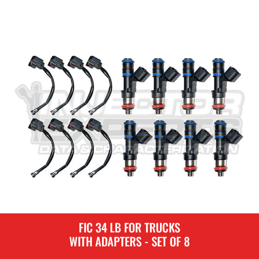 FIC 34 LB FOR TRUCKS WITH ADAPTERS SET OF 8