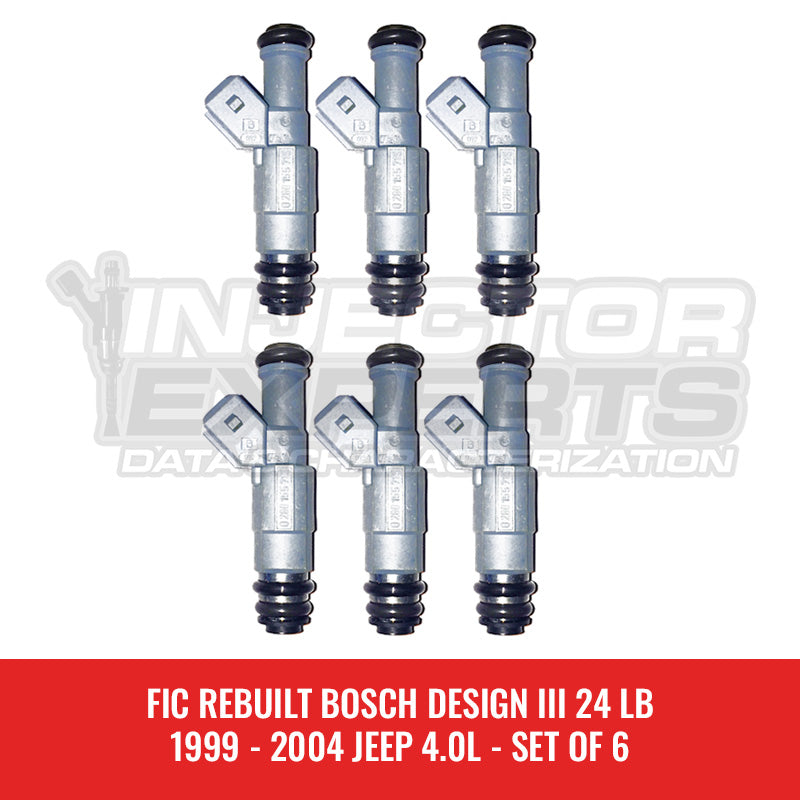 FIC REBUILT 1999 - 2004 JEEP 4.0 BOSCH DESIGN III 24 LB