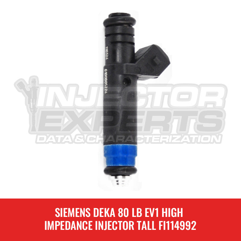 80 LB SIEMENS DEKA EV1 HIGH IMPEDANCE INJECTOR TALL FI114992