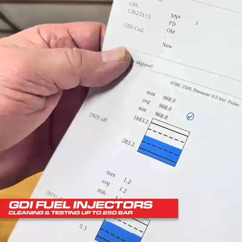 Clean, Test, and Match - GDI Gasoline Direct Injectors