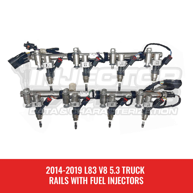 2014-2019 L83 V8 5.3 Truck Rails With Fuel Injectors