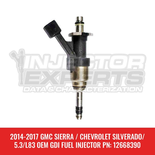2014-2017 GMC SIERRA / CHEVROLET SILVERADO/5.3/L83 OEM GDI FUEL INJECTOR PN: 12668390