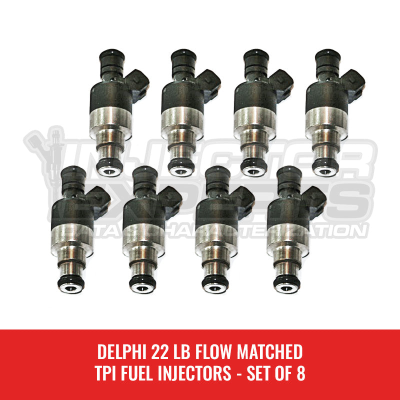 NEW DELPHI 22 LB FLOW MATCHED TPI FUEL INJECTOR SET