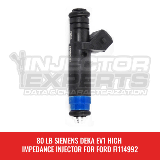 80 LB SIEMENS DEKA EV1 HIGH IMPEDANCE INJECTOR FOR FORD FI114992